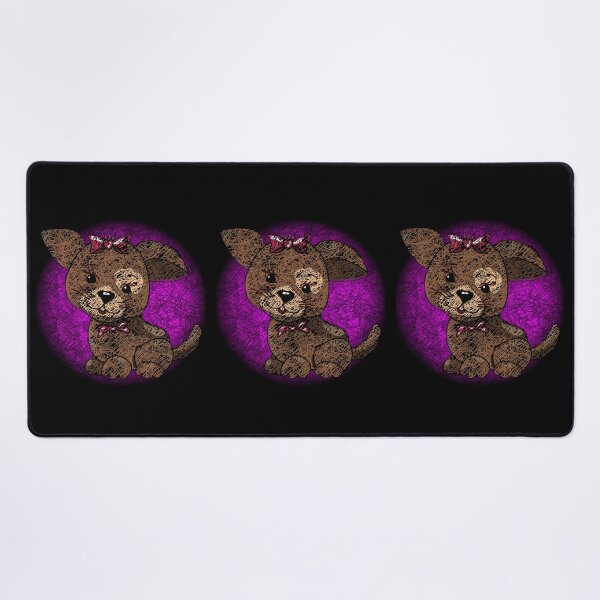 Item preview, Cute Puppy - Pink Background - Scribble Art - Unique Effect designed and sold by Oaks Creations.