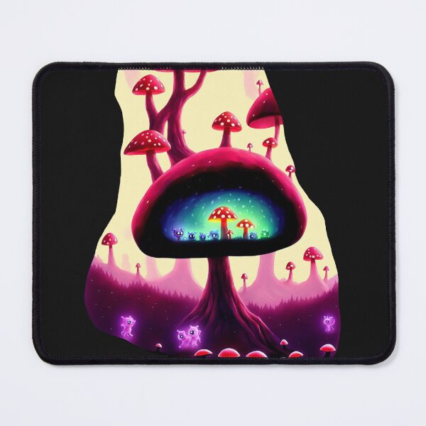 Item preview, Little glowing pink slime monsters and multicoloured glowing monsters in shroom-caves V designed and sold by BrachiaST.