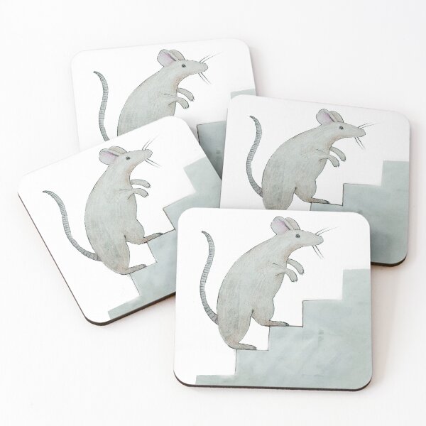Item preview, Rat Climbing Stairs designed and sold by Rebekah Walker.