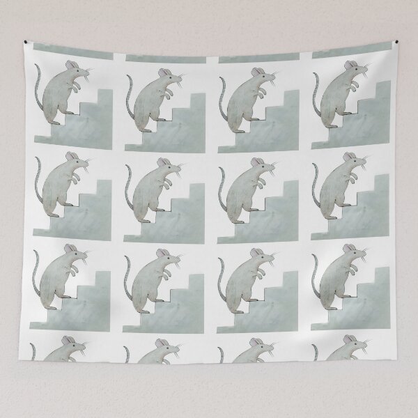 Item preview, Rat Climbing Stairs designed and sold by Rebekah Walker.