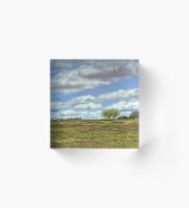 Rural Scene in Northern Maine Acrylic Block