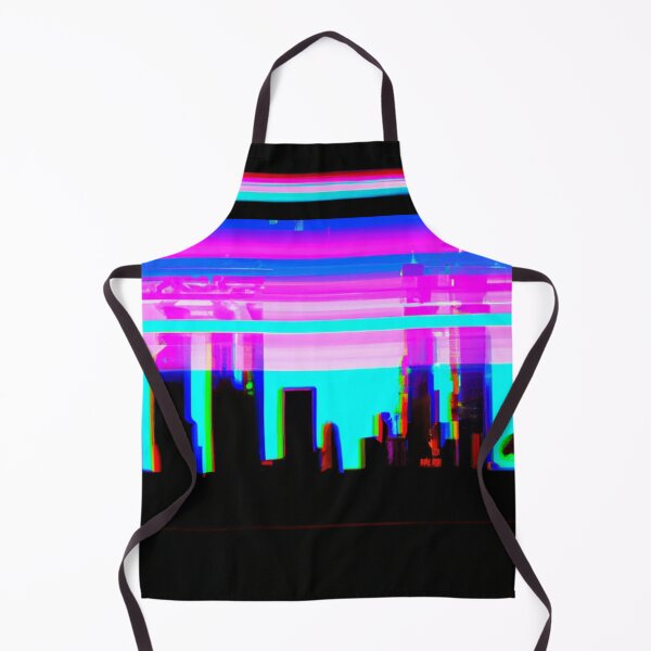Item preview, Cyan glitched city designed and sold by SJG-digital.