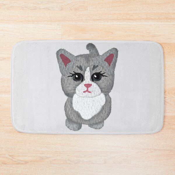 Item preview, Angry Kitty - white designed and sold by the-coin-jar-co.