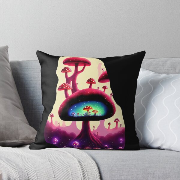 Item preview, Glowing pink toadstools and multicoloured toadstools in shroom-caves designed and sold by BrachiaST.