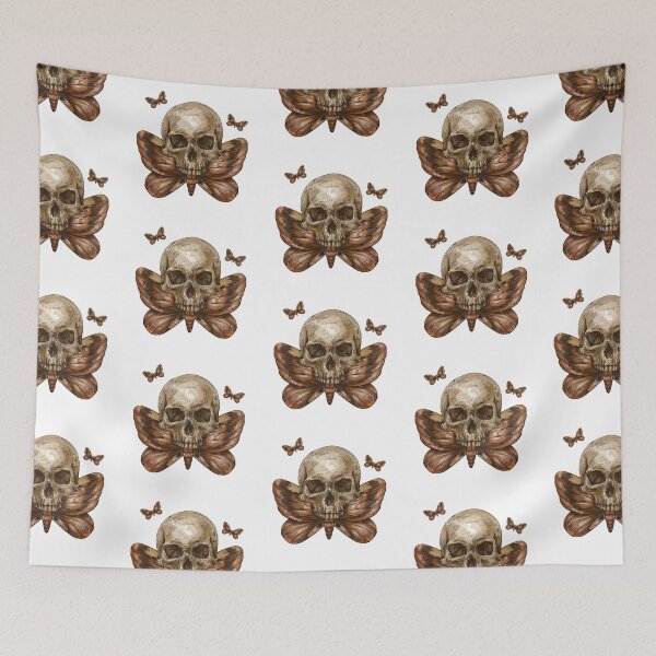 Item preview, Moth Man Skull Art designed and sold by CreativNode.