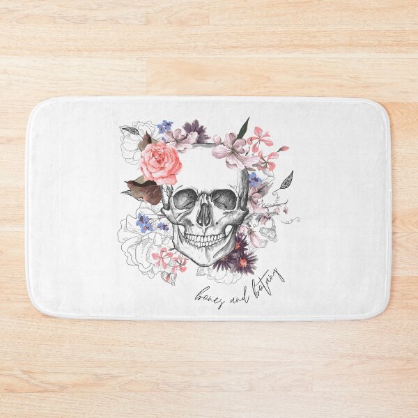 Item preview, Bones and Botany Floral Skull Art designed and sold by CreativNode.