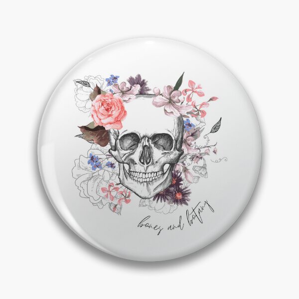Item preview, Bones and Botany Floral Skull Art designed and sold by CreativNode.