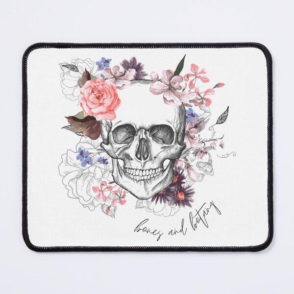Item preview, Bones and Botany Floral Skull Art designed and sold by CreativNode.