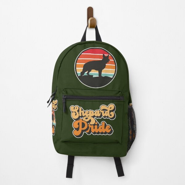 Item preview, Shepard Pride Retro Sunset Dog Silhouette Pet Design designed and sold by CRHPOD20.