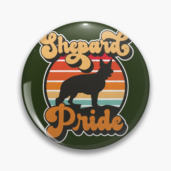 Item preview, Shepard Pride Retro Sunset Dog Silhouette Pet Design designed and sold by CRHPOD20.