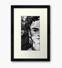 Black And White Frida Kahlo by Sharon Cummings Framed Print