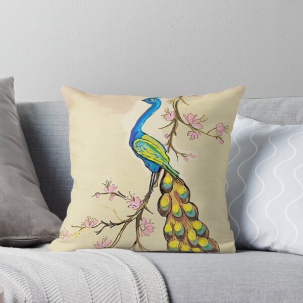 Item preview, Proud Peacock, Pink Flowers designed and sold by dorcas13.