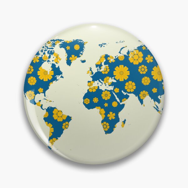 Item preview, Vintage floral world map designed and sold by AlbertoRuiZ.