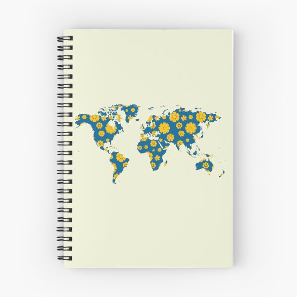 Item preview, Vintage floral world map designed and sold by AlbertoRuiZ.