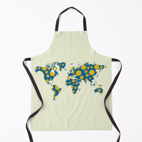 Item preview, Vintage floral world map designed and sold by AlbertoRuiZ.