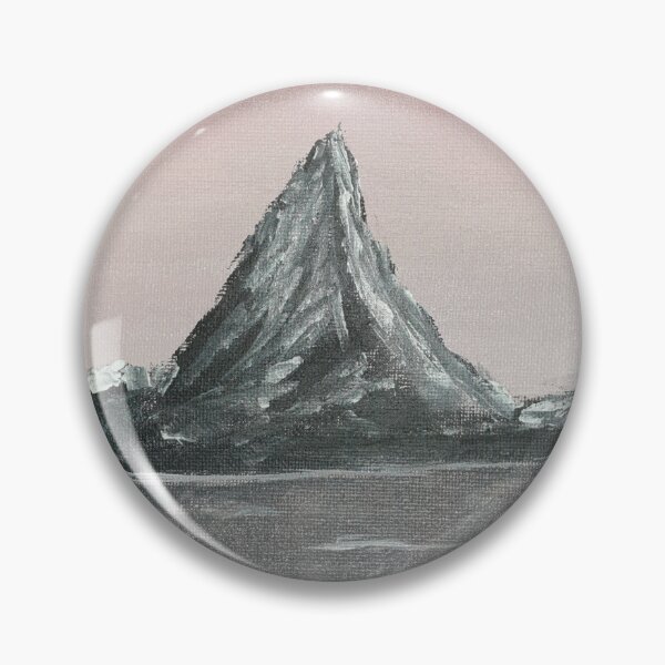 Item preview, Pink sky grey mountain landscape designed and sold by WorldOfWendyArt.