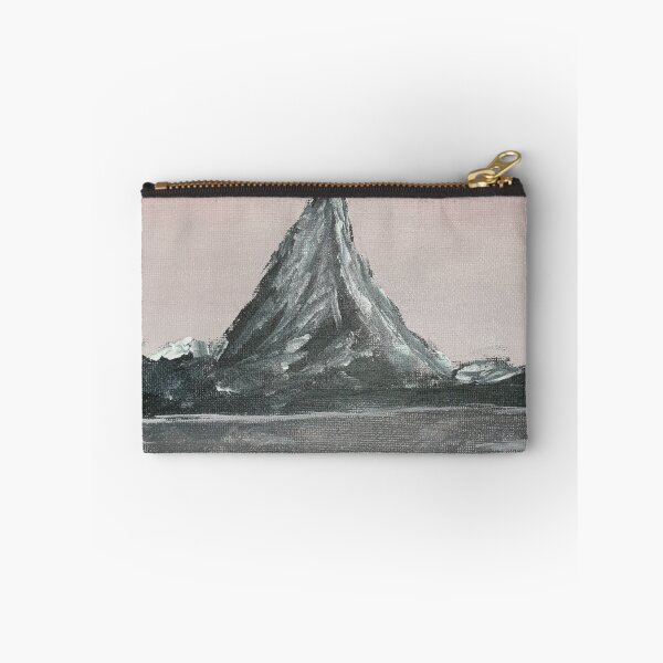 Item preview, Pink sky grey mountain landscape designed and sold by WorldOfWendyArt.