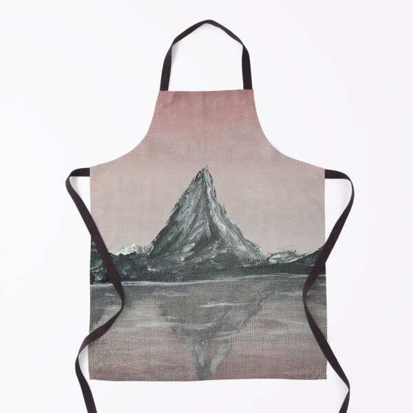 Item preview, Pink sky grey mountain landscape designed and sold by WorldOfWendyArt.