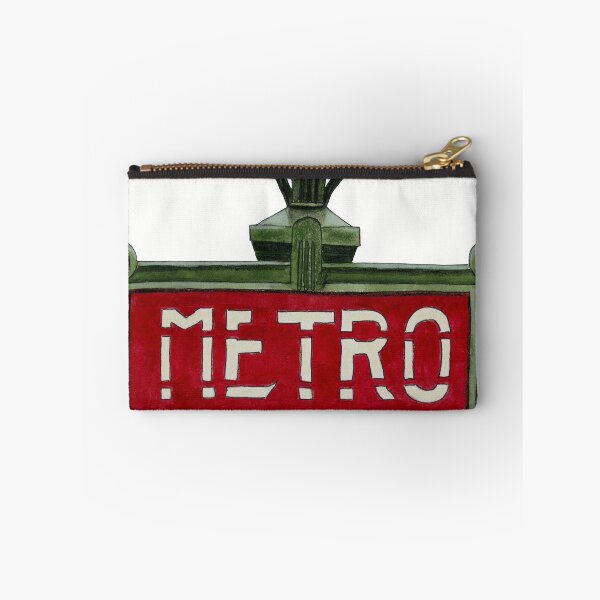Item preview, Watercolor Paris Metro Poster designed and sold by Malu-Iriarte.