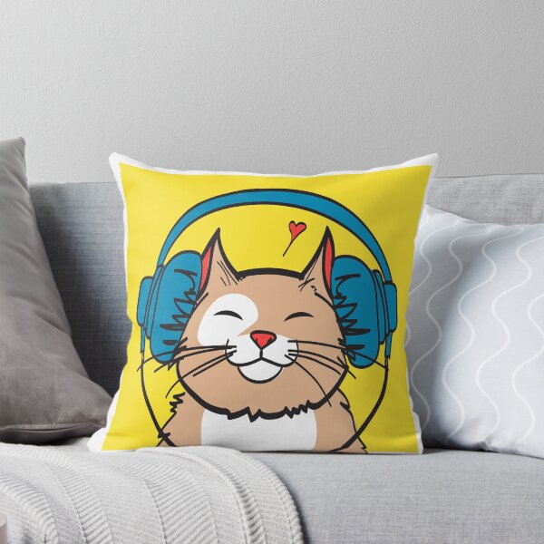 Artikelvorschau, Katze mit Kopfhörer. Musikbild entworfen und verkauft von algrass.