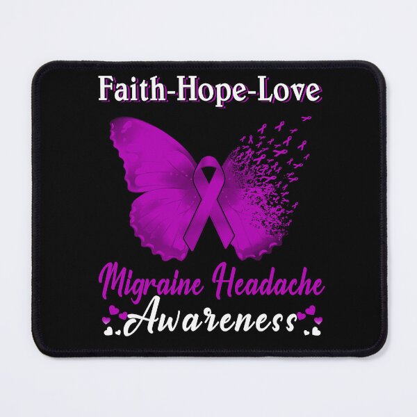 Item preview, Faith Hope Love Butterfly Migraine Headache Awareness designed and sold by Gillosina.