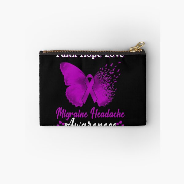 Item preview, Faith Hope Love Butterfly Migraine Headache Awareness designed and sold by Gillosina.