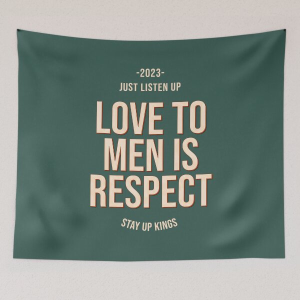 Item preview, Love to Men is Respect, no simp designed and sold by StayWokeKings.