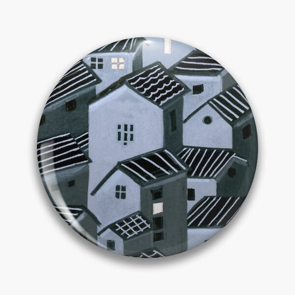 Item preview, That town in the middle of nowhere - Town at night Pattern designed and sold by TheMirwoForest.