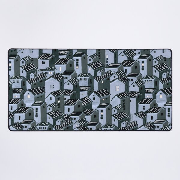 Item preview, That town in the middle of nowhere - Town at night Pattern designed and sold by TheMirwoForest.