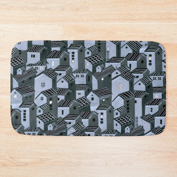 Item preview, That town in the middle of nowhere - Town at night Pattern designed and sold by TheMirwoForest.