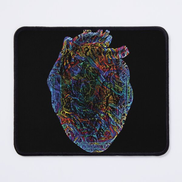 Item preview, HEART ILLUSTRATION WITH MULTCOLORED TRIBAL ART OVERLAY designed and sold by ittybittyowl.