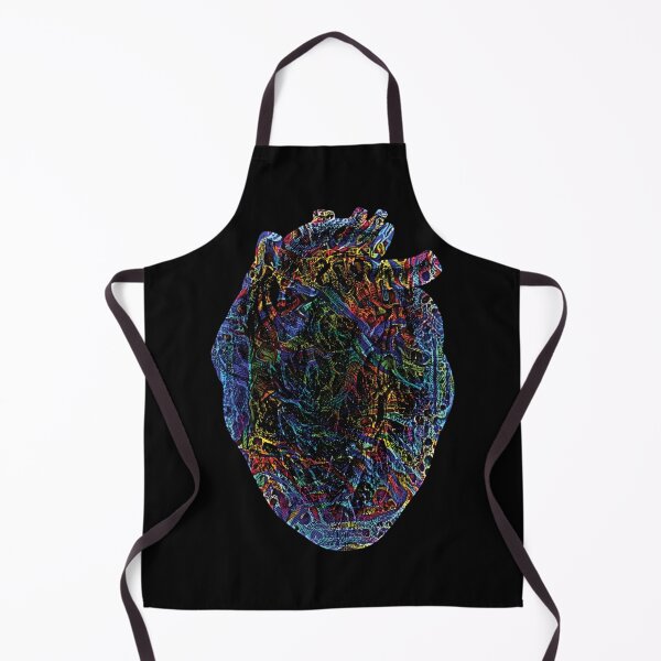 Item preview, HEART ILLUSTRATION WITH MULTCOLORED TRIBAL ART OVERLAY designed and sold by ittybittyowl.