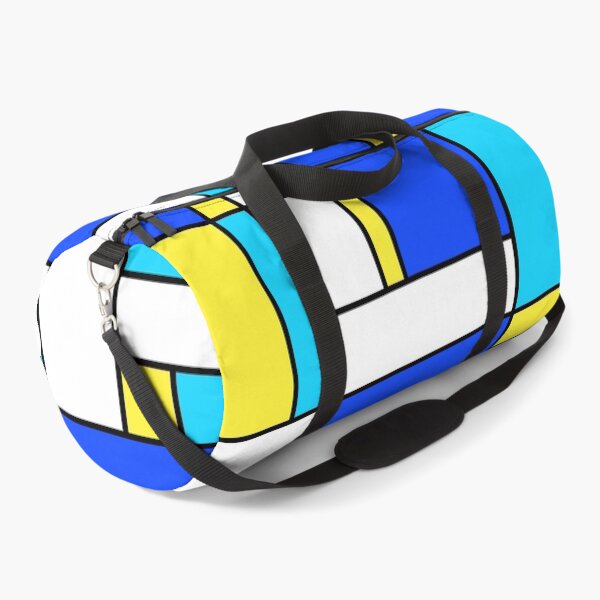 Item preview, Not Mondrian II - Geometric Abstract in Blue, Yellow and Aqua designed and sold by MellowCat.