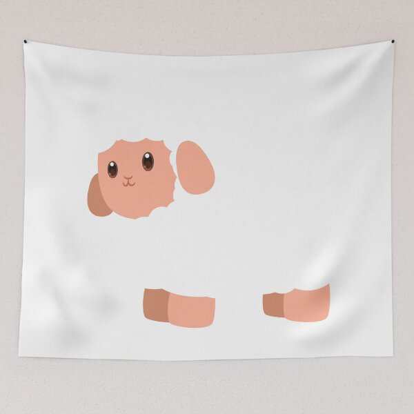 Item preview, cute sheep looking aside designed and sold by Prismila.