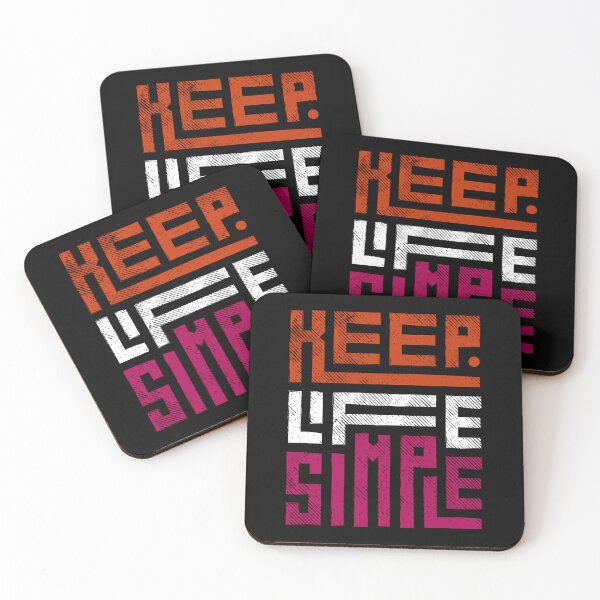 Item preview, Keep Life Simple Femme. Lesbian Pride designed and sold by Subtle Pride Shop.