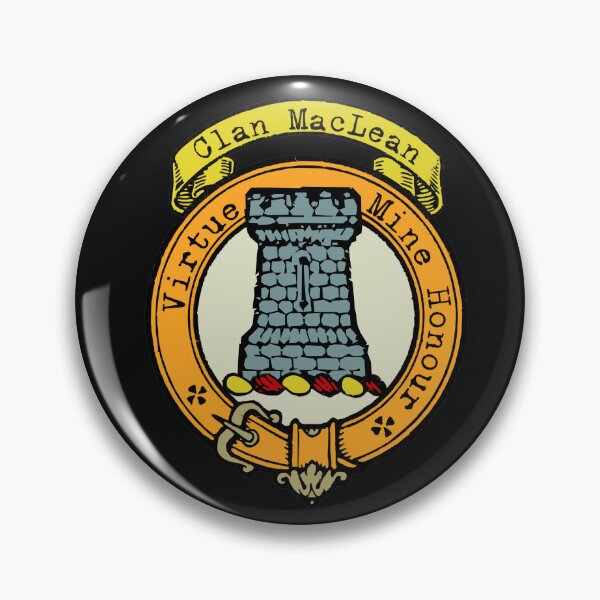 Aperçu de l'œuvre Crête du nom de famille du clan MacLean du clan écossais créée et vendue par BagTown Clans.