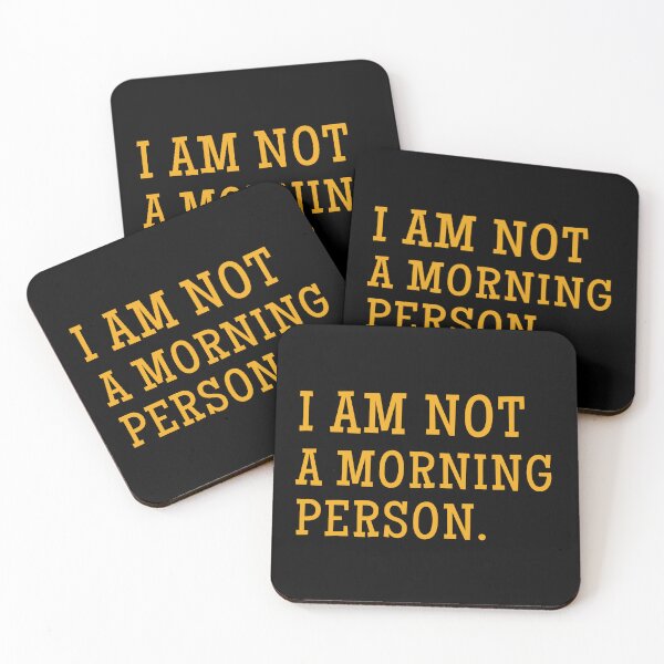Item preview, I Am Not A Morning Person - Sarcasm Message Statement designed and sold by Hic21.