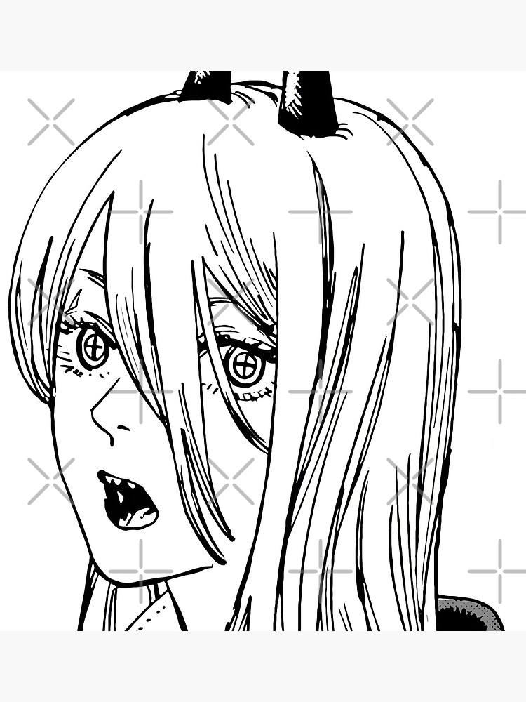 "CHAINSAW MAN POWER" Poster for Sale by franzt68 Redbubble