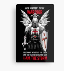 Knight's Templar Warrior Metal Print