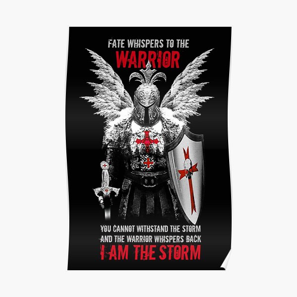 vous ne pouvez pas résister à la TEMPETE. Et le guerrier murmure en retour Poster