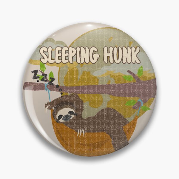 Item preview, The sleeping Hunk - Funny Sloth hunk designed and sold by yococo.