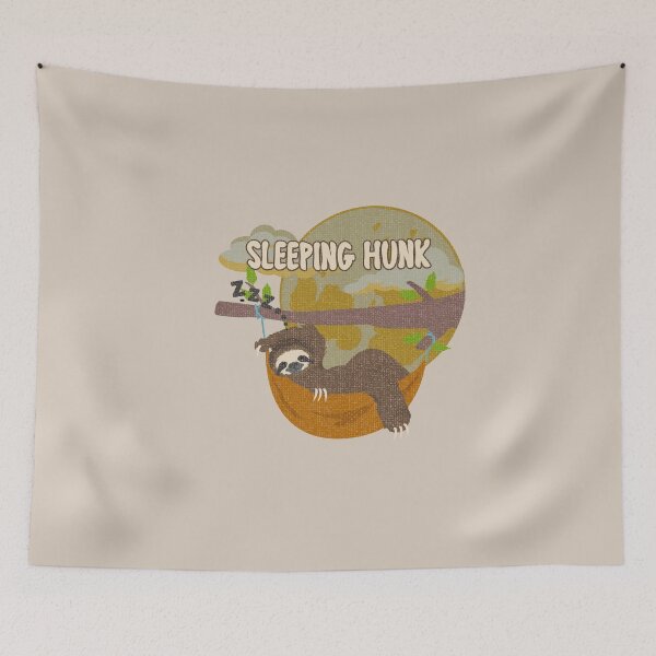 Item preview, The sleeping Hunk - Funny Sloth hunk designed and sold by yococo.