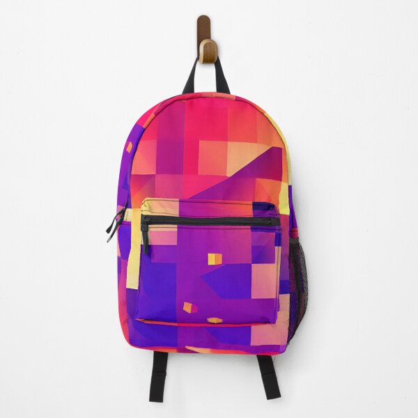 Item preview, explosion of orange and purple squares designed and sold by I-A-Troy.
