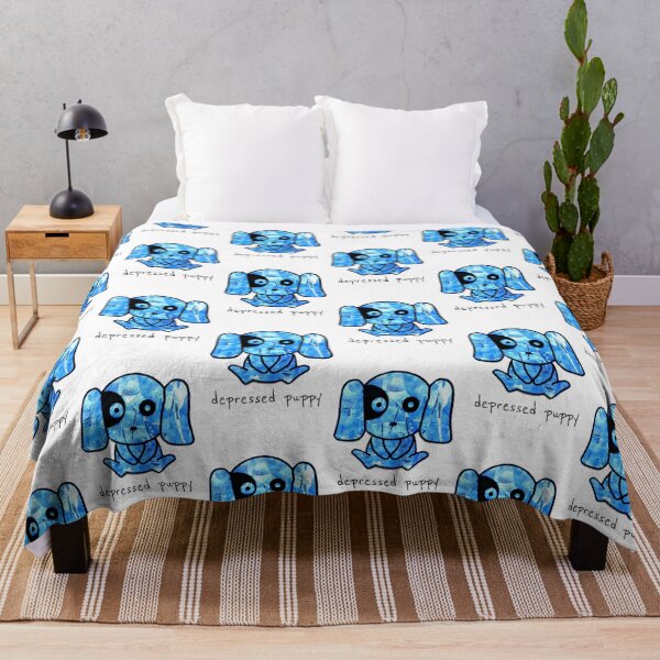 Item preview, Abstract blue depressed puppy designed and sold by Grey Robinson.