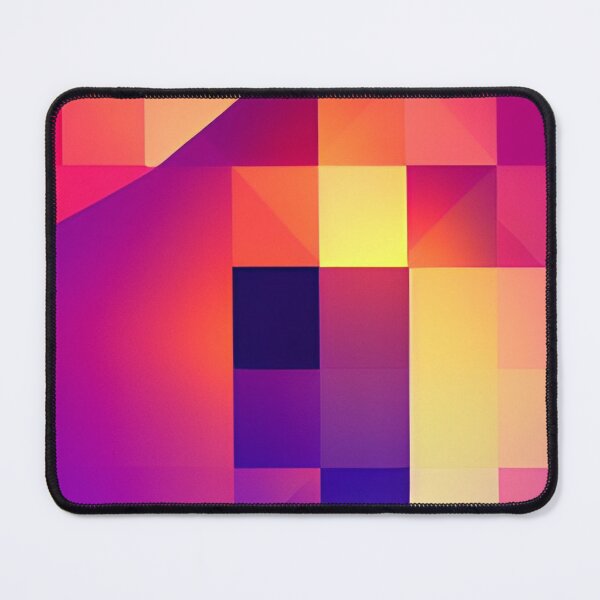 Item preview, explosion of orange and purple squares designed and sold by I-A-Troy.
