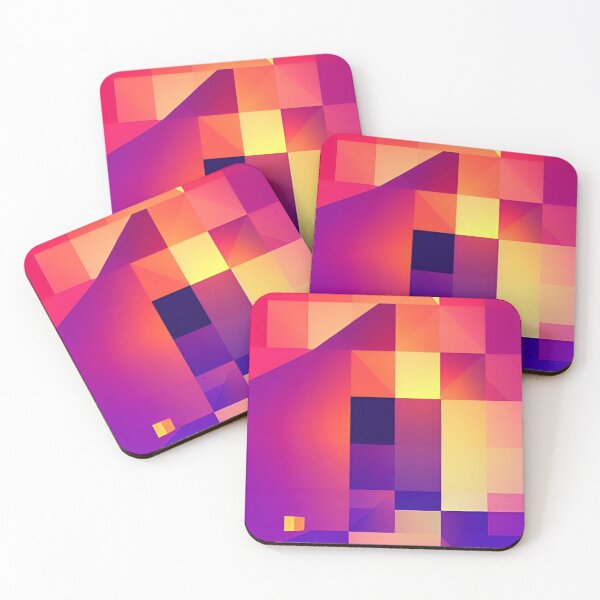 Item preview, explosion of orange and purple squares designed and sold by I-A-Troy.