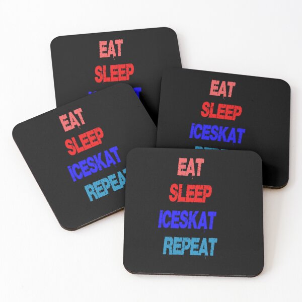Item preview, Eat Sleep iceskat Repeat  designed and sold by HM DESIGNERS.