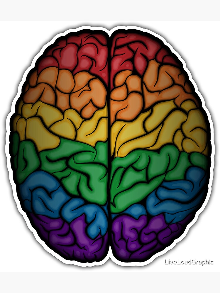 Rainbow Brain by LiveLoudGraphic