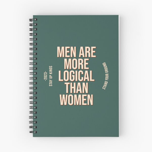 Item preview, Men are more logical than women, no simp designed and sold by StayWokeKings.