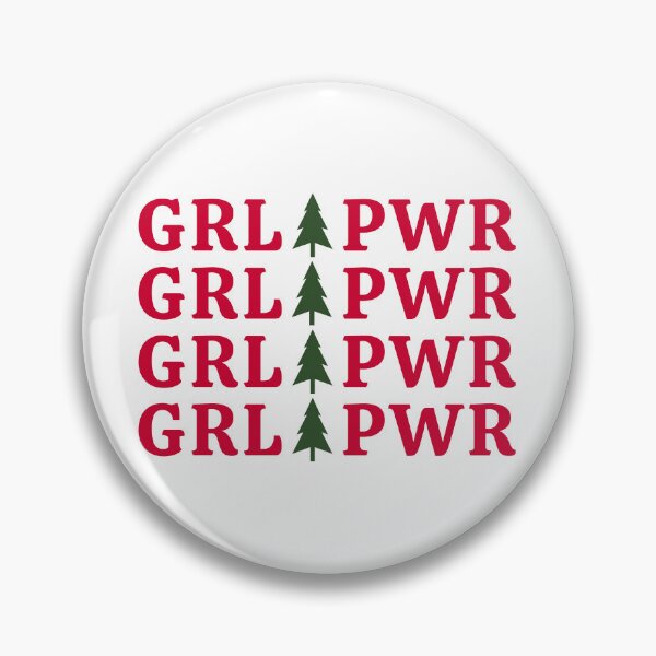 Item preview, GRL PWR HOLIDAY REPEATING TEXT W/ CHRISTMAS TREE | GRLPWR SIMPLE TEXT CHRISTMAS FONT | GIRL POWER QUOTE GRAPHIC designed and sold by Festive Feminist.